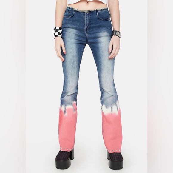 Low Rise Flared Jeans In Perfect Condition - Picture 2 of 9